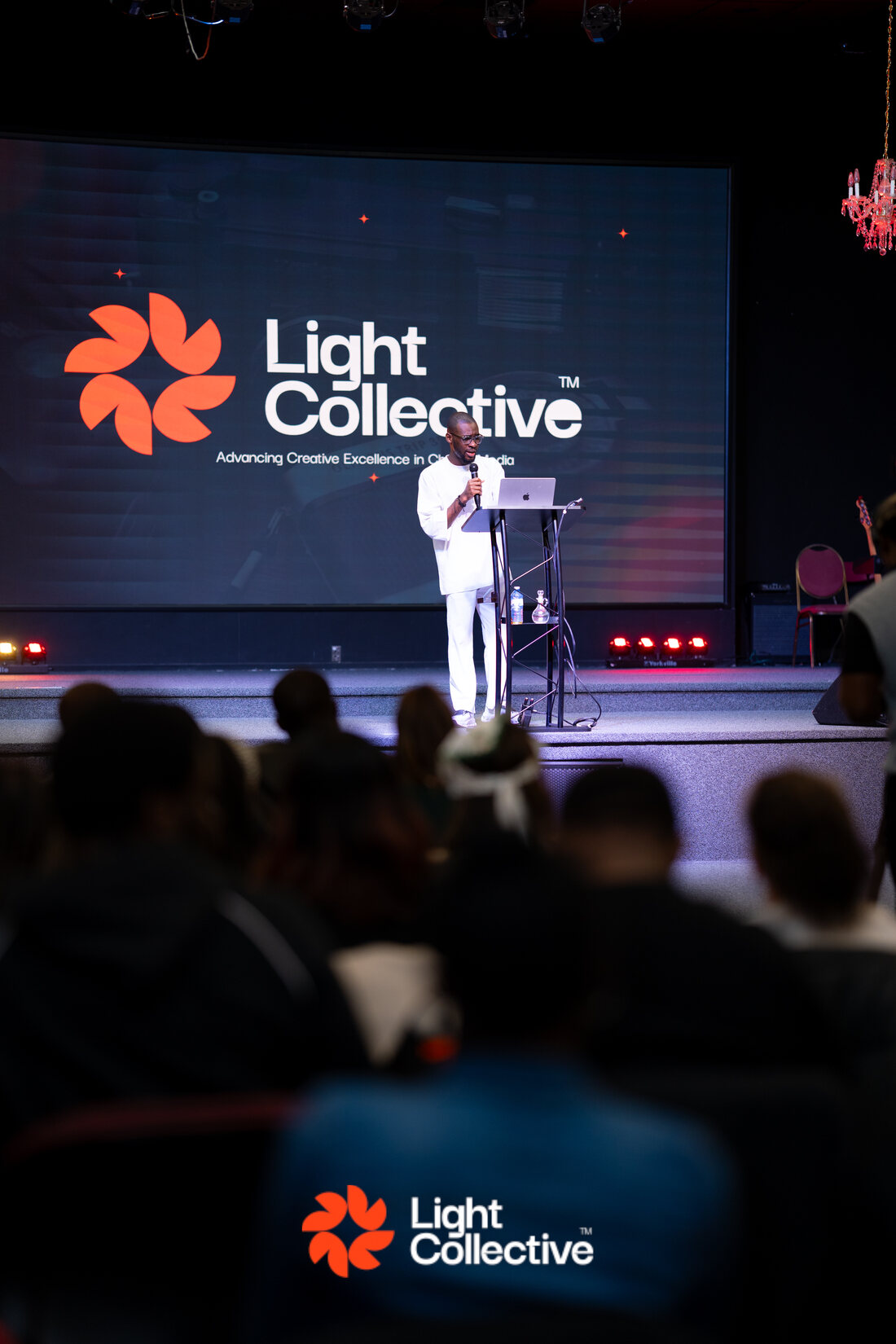 Fadareak on stage at Light Collective
