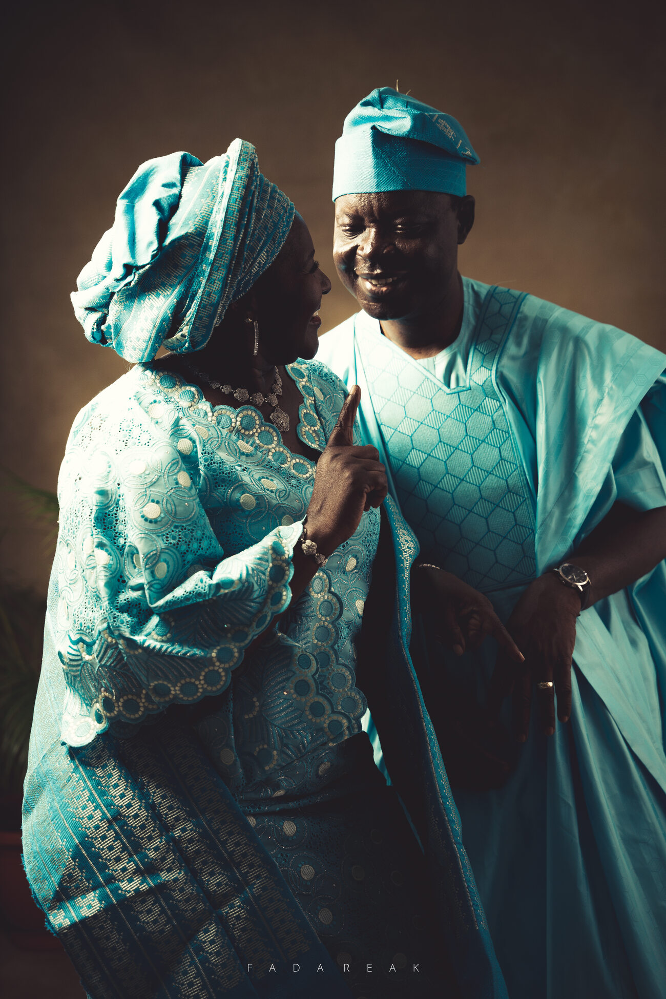 Traditional attire portrait